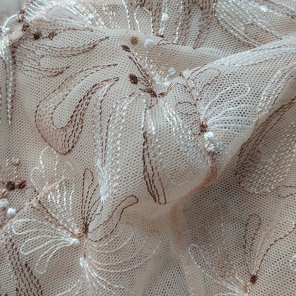 #8 RETAILS@$68 42C FELINA DESIGNER Sheer EMBROIDERED UnderwireBra NWT